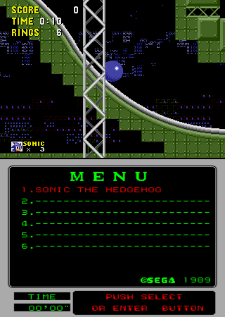 Sonic The Hedgehog (Mega-Tech, set 1) Screenshot 1